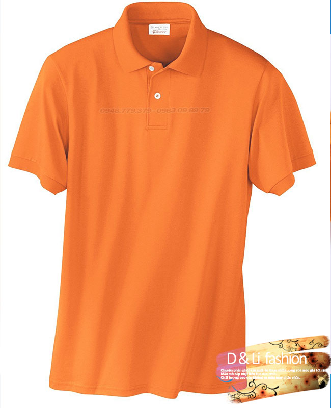 áo thun nam có cổ cam cấp màu cam giá sỉ