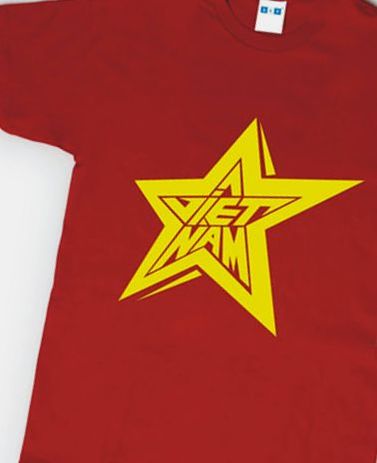 Áo thun cờ đỏ sao vàng - Áo đẹp, vải 35/65, giá tại xưởng‎